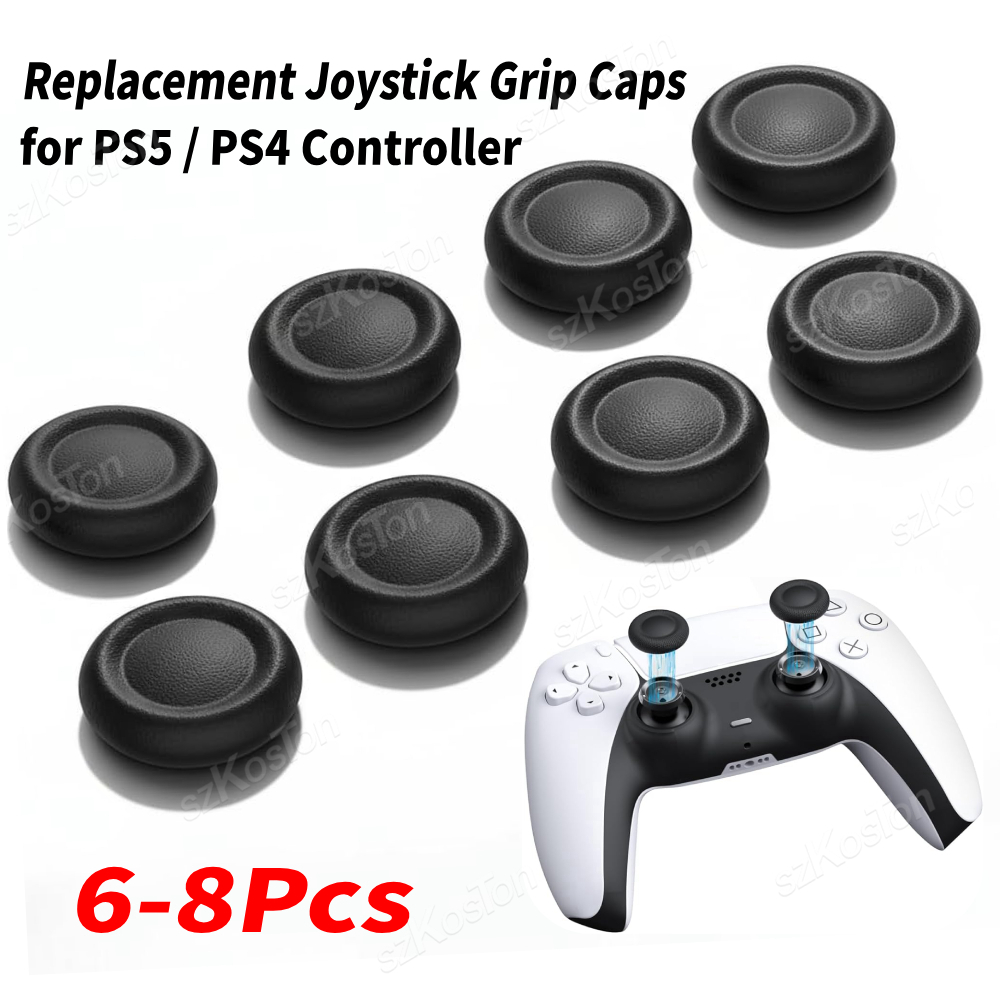 Gaming Accessories Ps4 - PS5/PS4 컨트롤러용 교체 조이스틱 캡 6-8개,