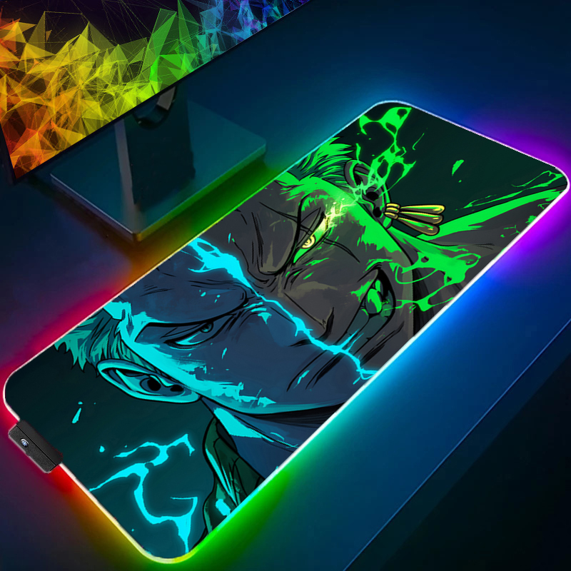 Gaming Accessories For Pc - 원피스 조로 마우스 패드 RGB 게임