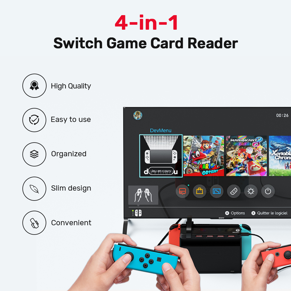Gaming Accessories Nintendo Switch - G1002D 휴대용 게임 카드 리더기 (닌텐도