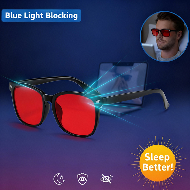 Gaming Glasses Tinted - 블루라이트 차단 안경 수면 안경 남녀공용