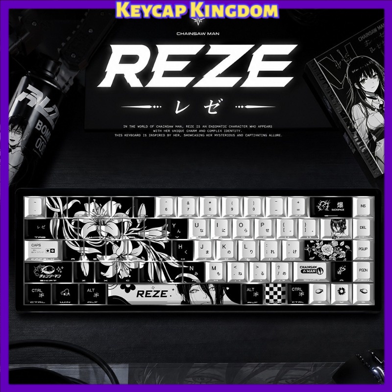 Jjk Gaming Accessories - 새로운 Reze 5.0 애니메이션 키캡 체인소맨