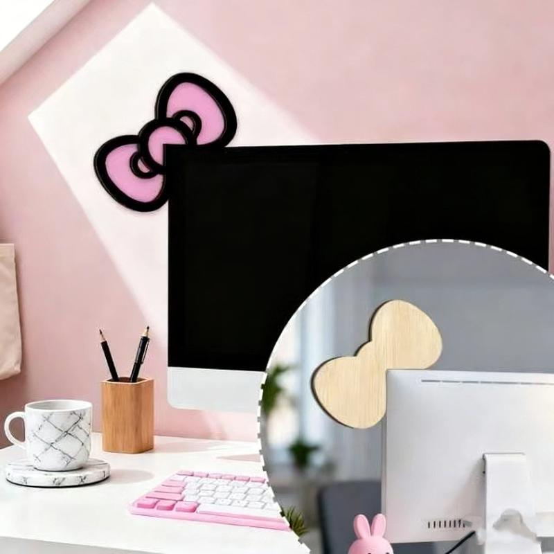 새로운 1/2Pcs 나무 Bowknot PC 액세서리  - Gaming Home Accessories 리뷰 및 가격