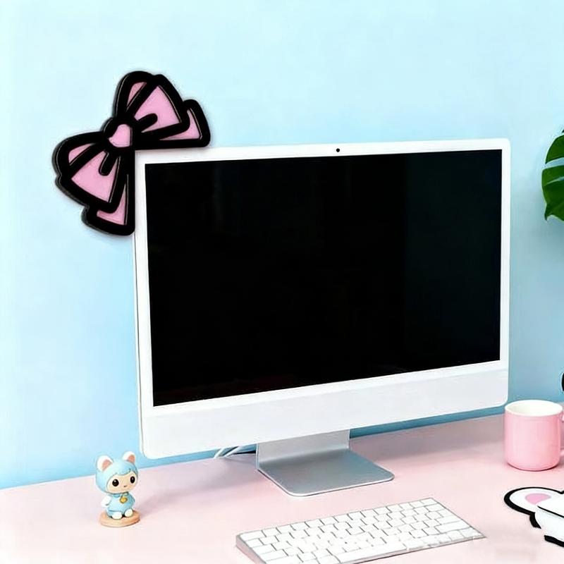 새로운 1/2Pcs 나무 Bowknot PC 액세서리  - Gaming Home Accessories 리뷰 및 가격