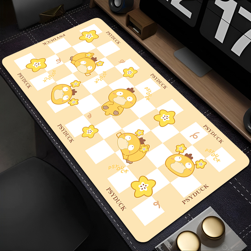 고무 마우스 패드 90x40cm 포켓몬 Psyduck  - Gaming Accessories Kawaii 리뷰 및 가격