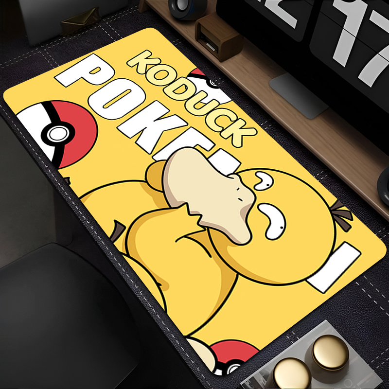 고무 마우스 패드 90x40cm 포켓몬 Psyduck  - Gaming Accessories Kawaii 리뷰 및 가격