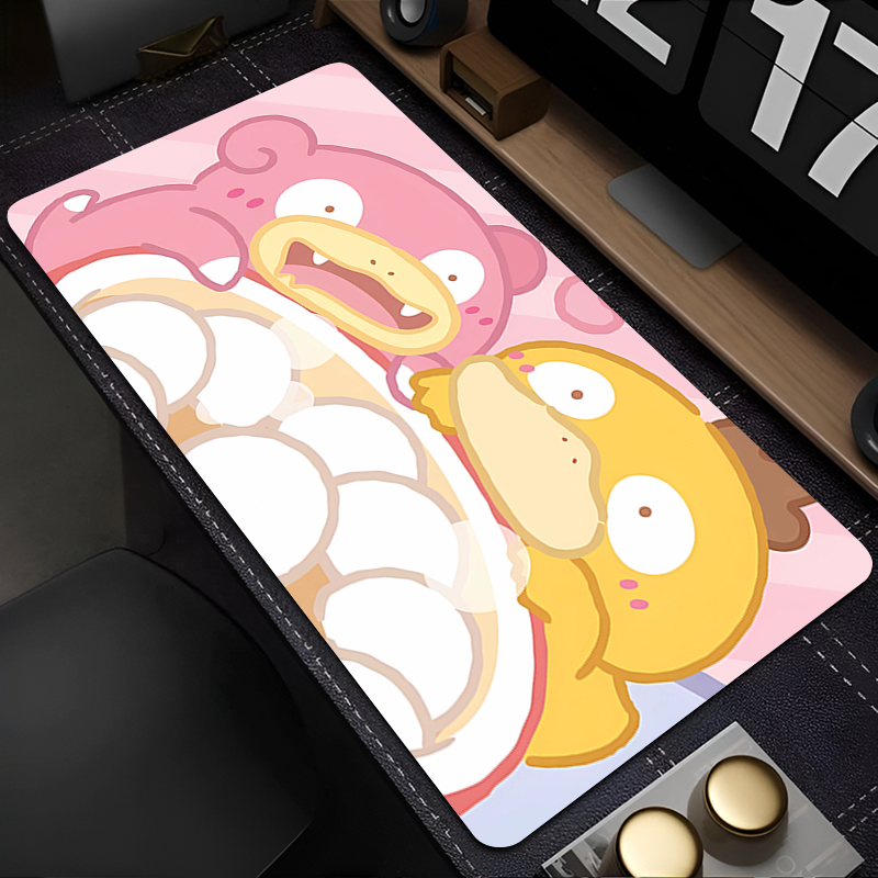 고무 마우스 패드 90x40cm 포켓몬 Psyduck  - Gaming Accessories Kawaii 리뷰 및 가격