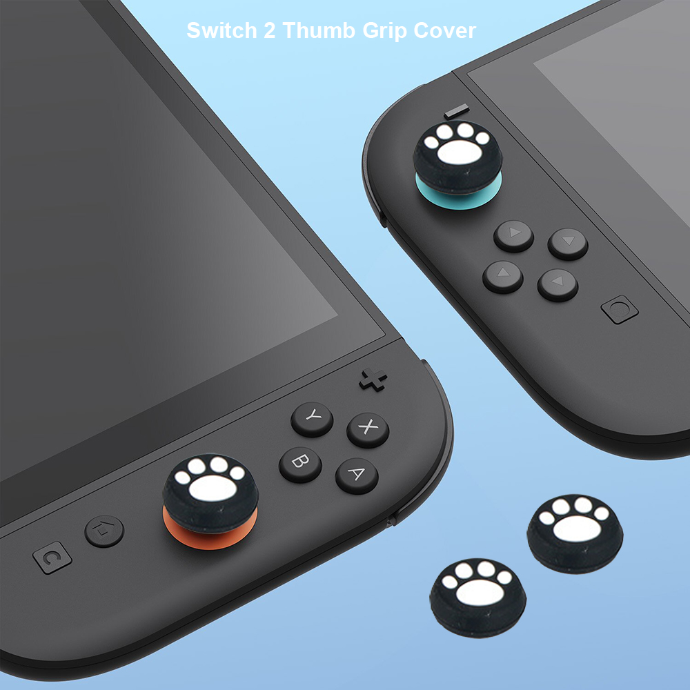 4pcs 귀여운 고양이 발톱 실리콘 소프트 엄지 스틱  - Gaming Accessories Nintendo Switch 리뷰 및 가격