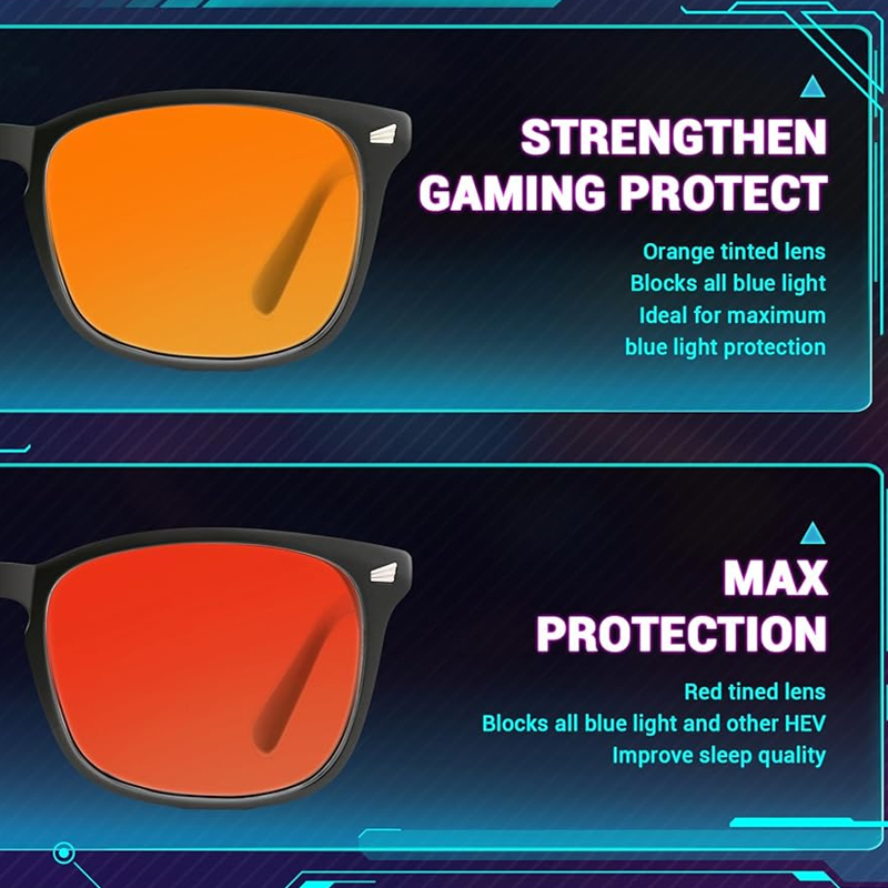 블루라이트 차단 안경 수면 안경 남녀공용 2025 럭셔 - Gaming Glasses Tinted 리뷰 및 가격
