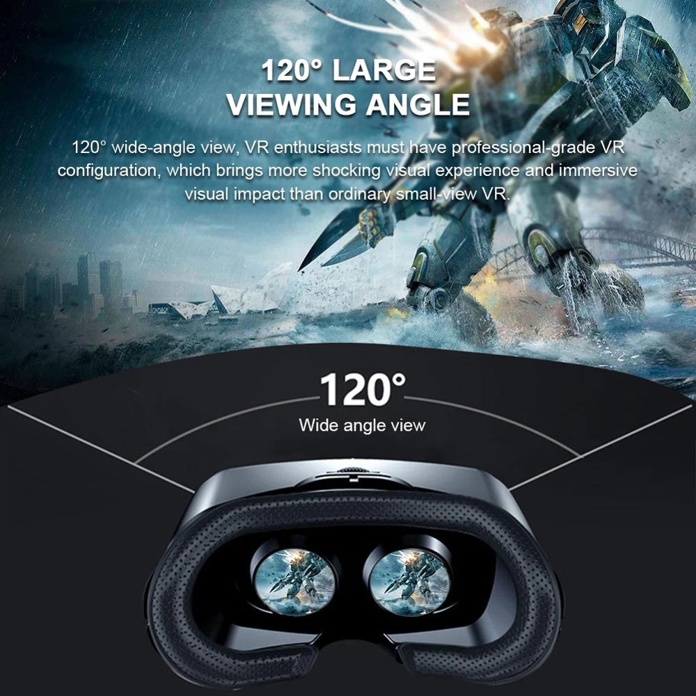 VRG 프로 가상 현실 VR 안경 헤드셋 장치 비아르  - Jjk Gaming Accessories 리뷰 및 가격