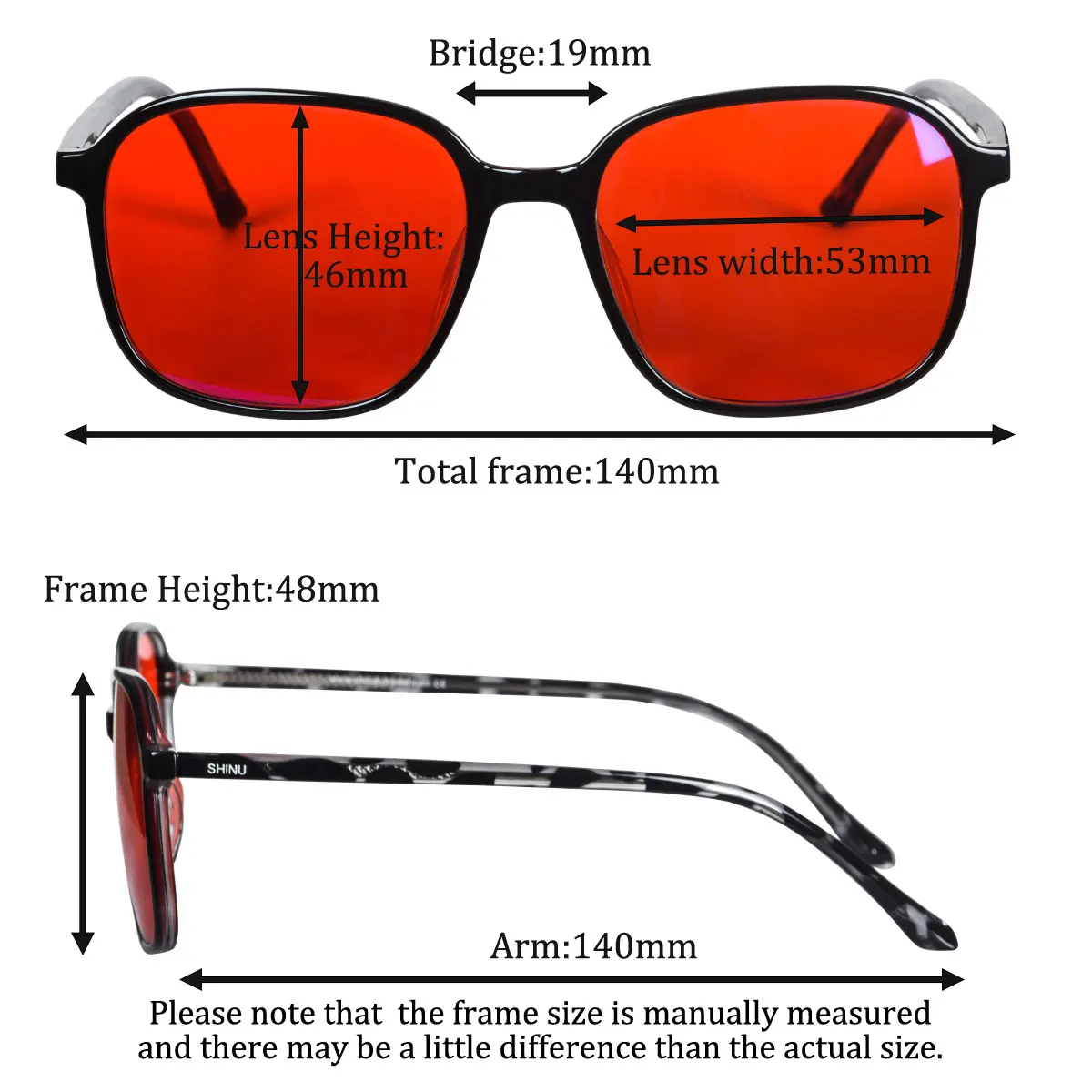 수면용 빨간색 렌즈가 있는 SHINU 블루 라이트 필터 - Gaming Glasses Tinted 리뷰 및 가격