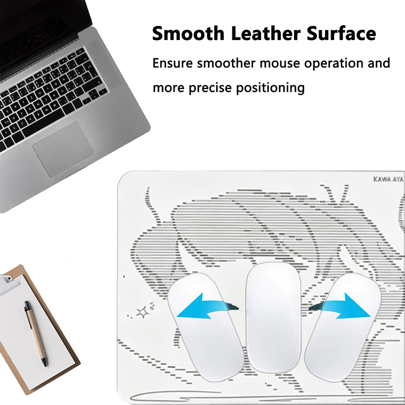 1Pcs 가죽 마우스 패드 애니메이션 엔젤 소녀 Y2k - Gaming Accessories Women 리뷰 및 가격